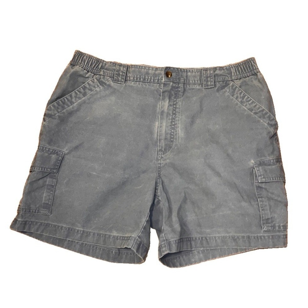 Vintage LL Bean Cargo Shorts Comfort Waist Blue Size 36 x 6 Short Shorts Outdoor